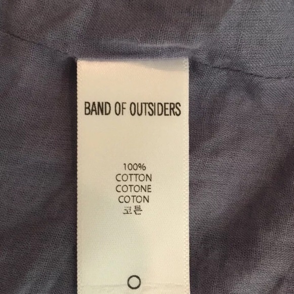 Band of Outsiders Chambray embroidery  mini skirt - Picture 7 of 7